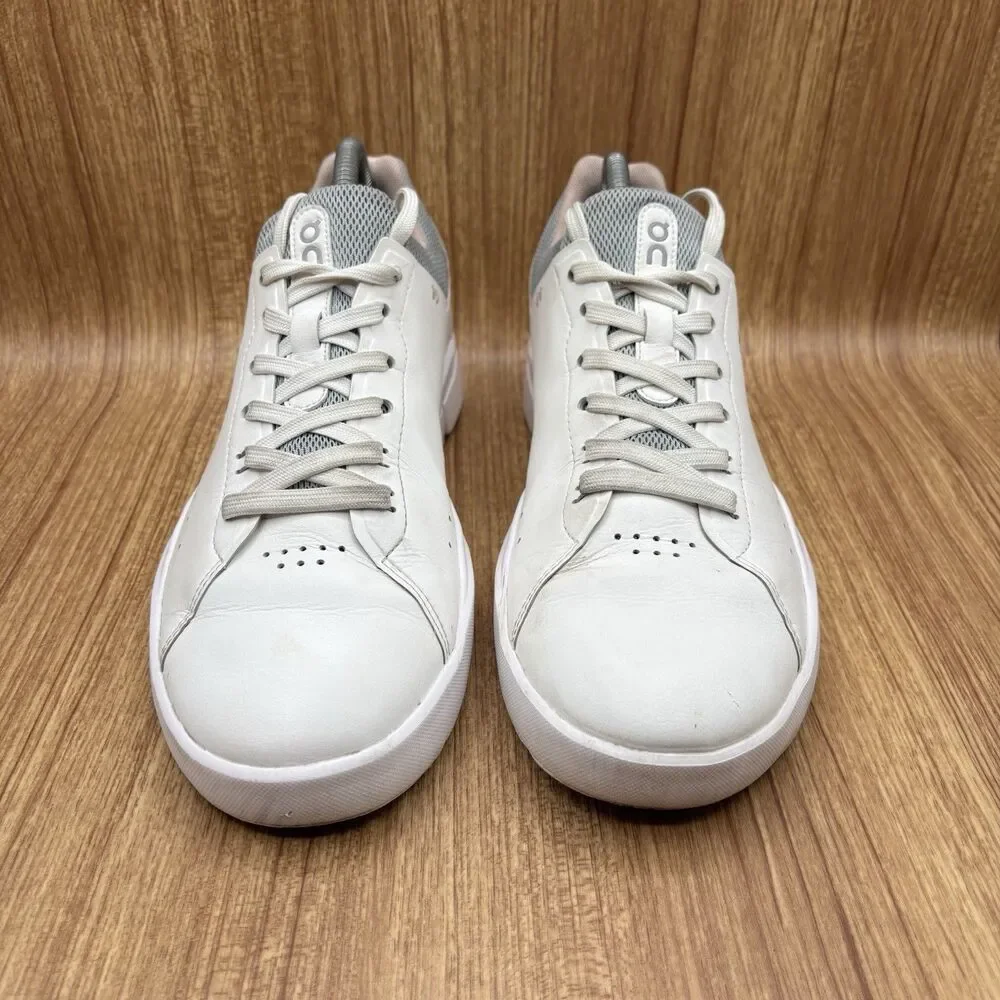 On Cloud THE ROGER Advantage Tennis Sneaker Running Shoe White Rose Womens Sz 10